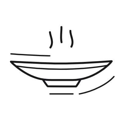 Plate Steam, Animated Icon, Outline