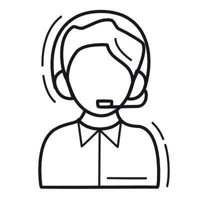 Customer Service, Animated Icon, Outline