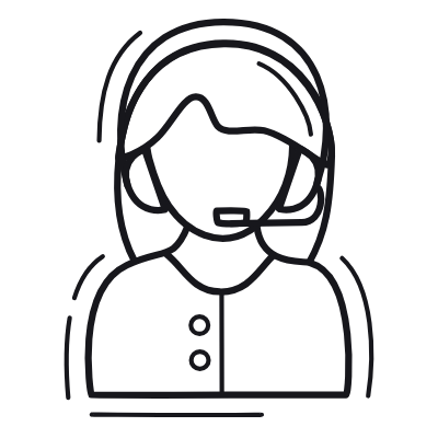 Customer Service, Animated Icon, Outline