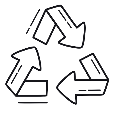 Recycling, Animated Icon, Outline