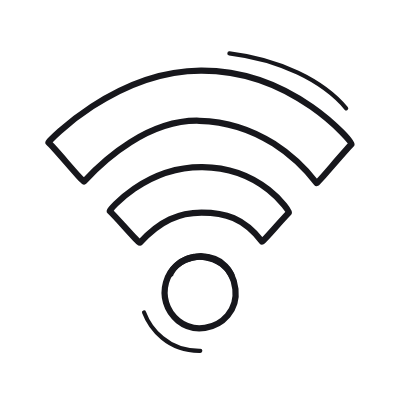 Wifi, Animated Icon, Outline