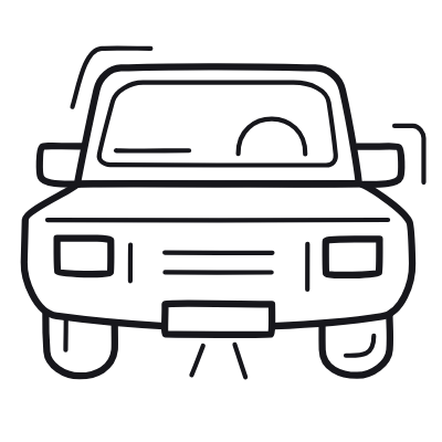 Car, Animated Icon, Outline