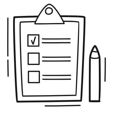 Questionnaire, Animated Icon, Outline