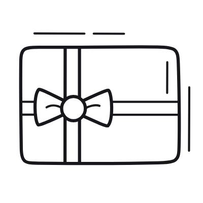 Gift Card, Animated Icon, Outline