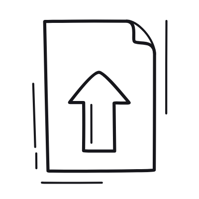 Document Upload, Animated Icon, Outline