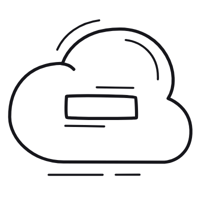 Cloud Minus, Animated Icon, Outline