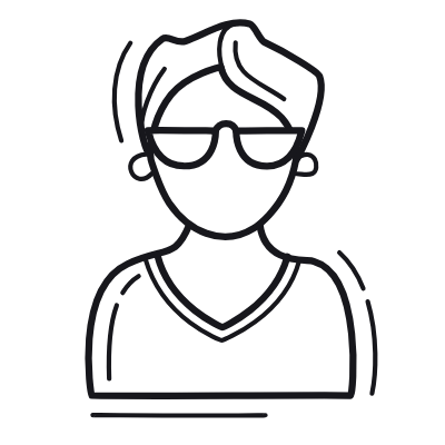 Man Handsome, Animated Icon, Outline