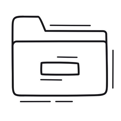 Folder Minus, Animated Icon, Outline