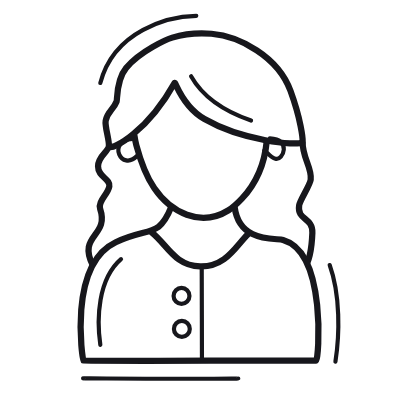 Woman Casual, Animated Icon, Outline