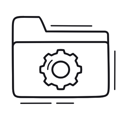 Folder Settings, Animated Icon, Outline