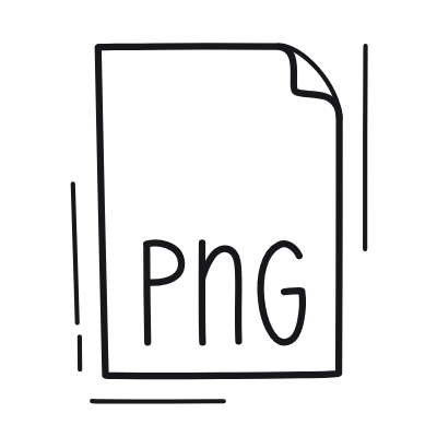 Document PNG, Animated Icon, Outline