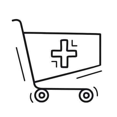 Trolley Plus, Animated Icon, Outline
