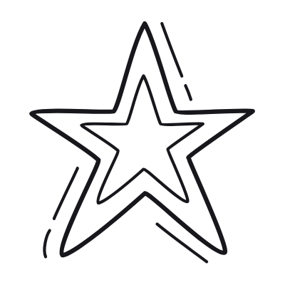 Star Rating, Animated Icon, Outline