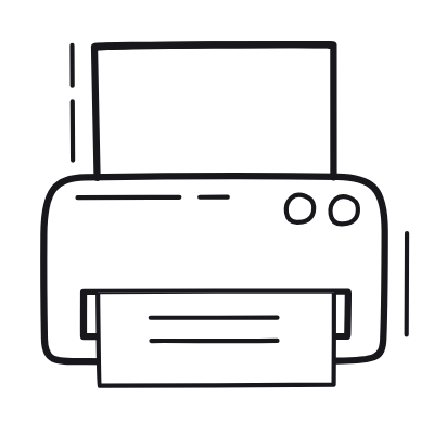 Printer, Animated Icon, Outline