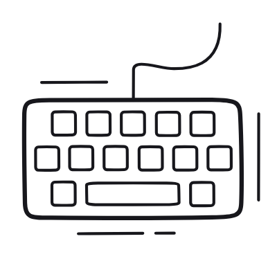 Keyboard, Animated Icon, Outline