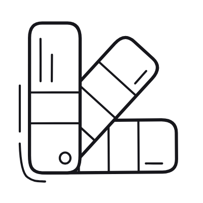 Color Swatch, Animated Icon, Outline
