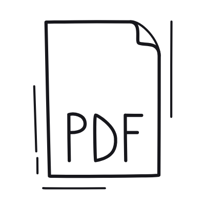 File PDF, Animated Icon, Outline