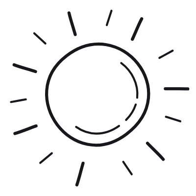 Sun, Animated Icon, Outline
