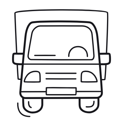 Truck, Animated Icon, Outline