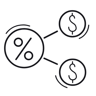 Dividends, Animated Icon, Outline
