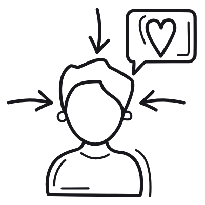 Avatar User Engaging, Animated Icon, Outline