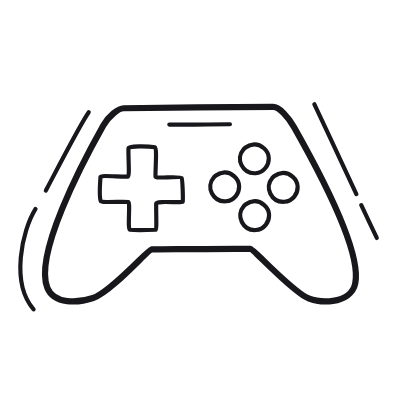 Game Pad, Animated Icon, Outline