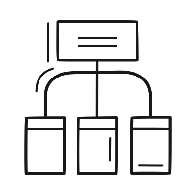 Sitemap, Animated Icon, Outline