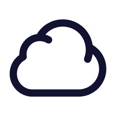 Cloud, Animated Icon, Outline