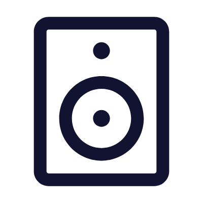Speaker, Animated Icon, Outline