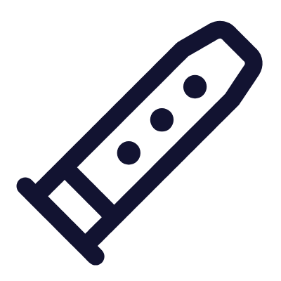 Flute, Animated Icon, Outline