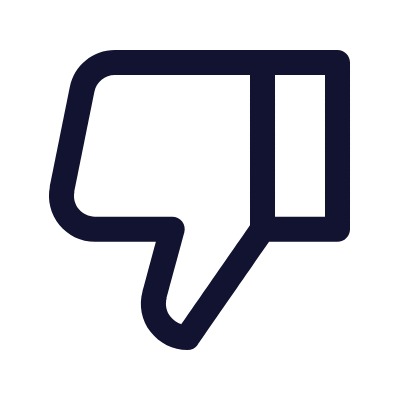 Thumb Down, Animated Icon, Outline