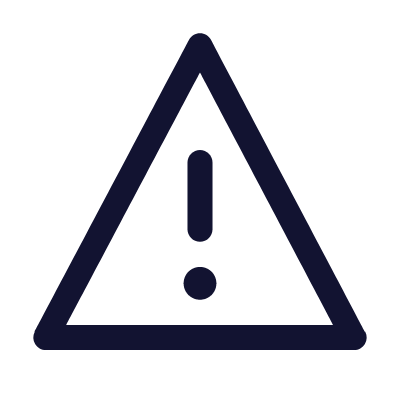 Warning Triangle, Animated Icon, Outline