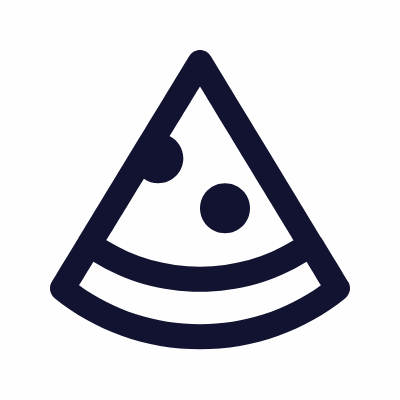Pizza, Animated Icon, Outline