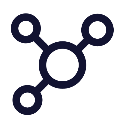 Hub Network, Animated Icon, Outline