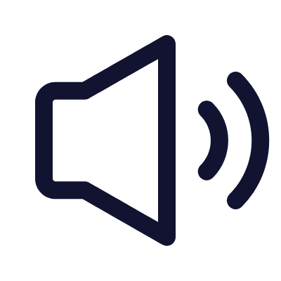 Volume Level 2, Animated Icon, Outline