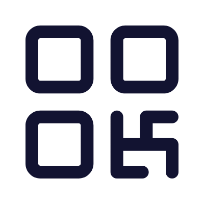 QR Code, Animated Icon, Outline