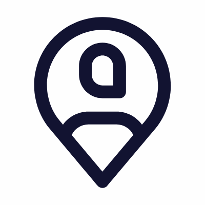 Location Pin User, Animated Icon, Outline