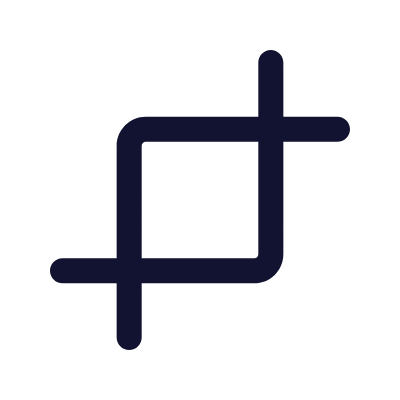 Crop, Animated Icon, Outline