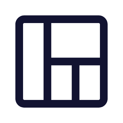 Grid Bento, Animated Icon, Outline