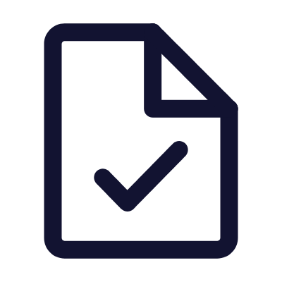 File Check, Animated Icon, Outline