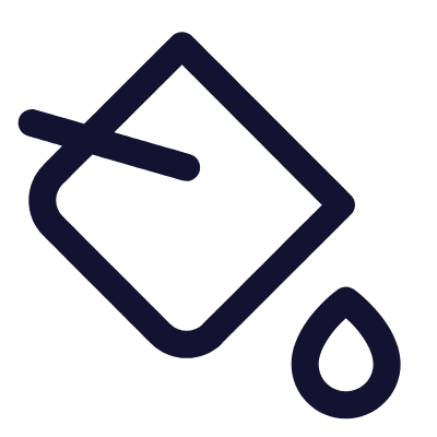 Paint Bucket, Animated Icon, Outline