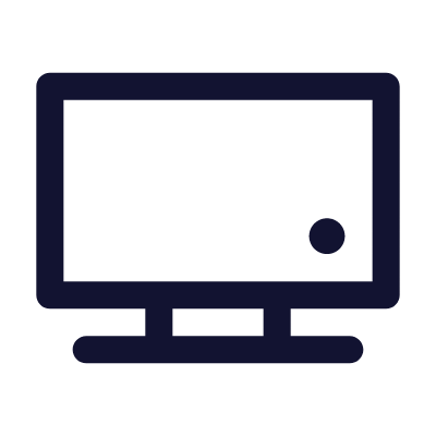 TV, Animated Icon, Outline