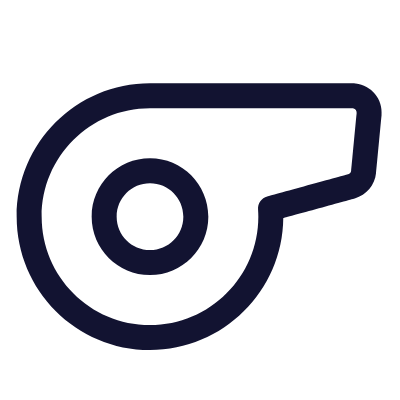 Whistle, Animated Icon, Outline