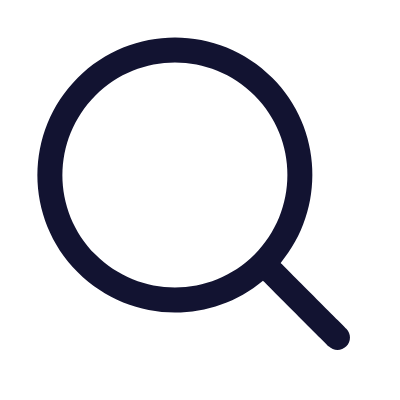 Magnifier, Animated Icon, Outline