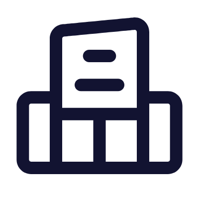 Shopping Mall, Animated Icon, Outline