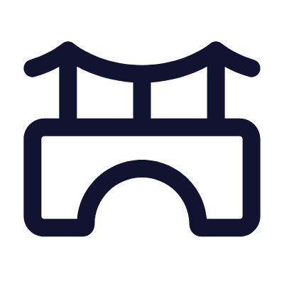 Bridge, Animated Icon, Outline