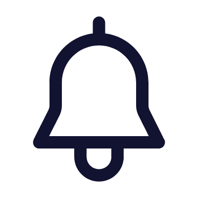 Bell, Animated Icon, Outline