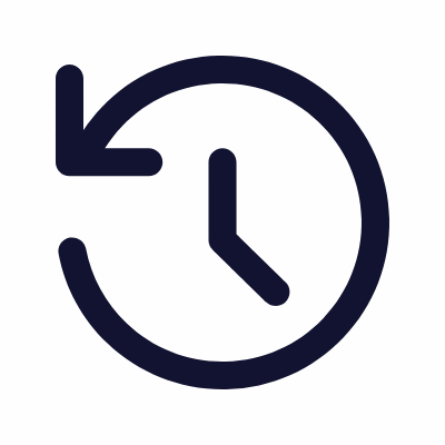 Time Reversed, Animated Icon, Outline