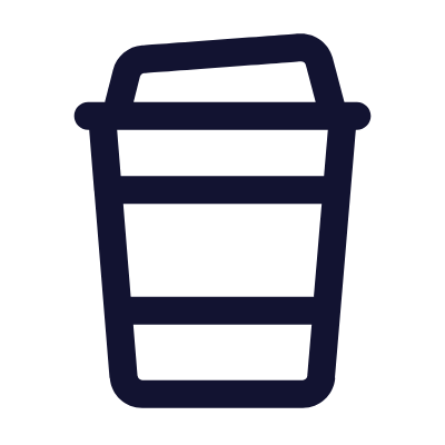 Coffee, Animated Icon, Outline