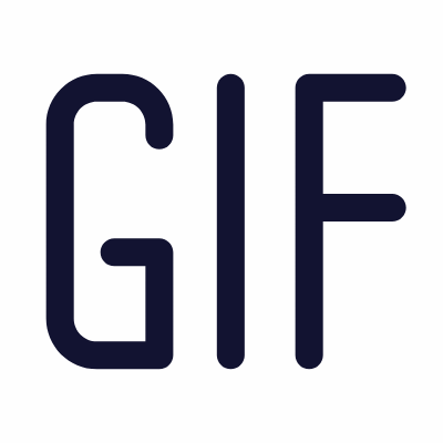 GIF, Animated Icon, Outline